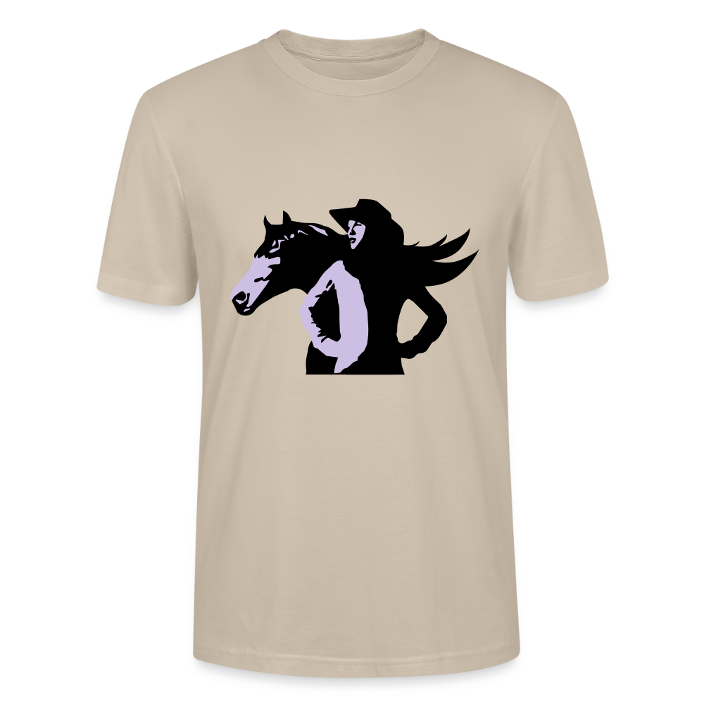 🤠🐴 Cowgirl & Her Horse Unisex Organic T-Shirt – Western Adventure Tee 🌿✨ - dust
