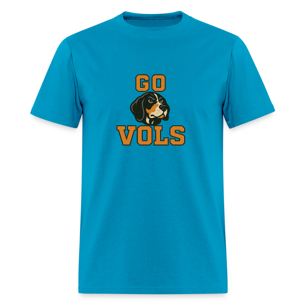 🧡🐾 “GO VOLS” Unisex T-Shirt Featuring Smokey the Dog 🐶🏈🔥 Big Orange Pride! 🍊 - turquoise