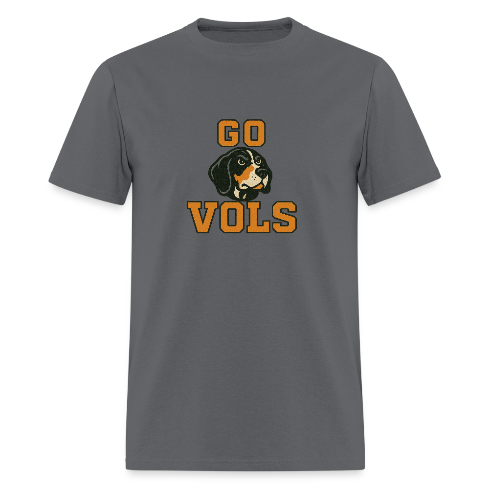 🧡🐾 “GO VOLS” Unisex T-Shirt Featuring Smokey the Dog 🐶🏈🔥 Big Orange Pride! 🍊 - charcoal