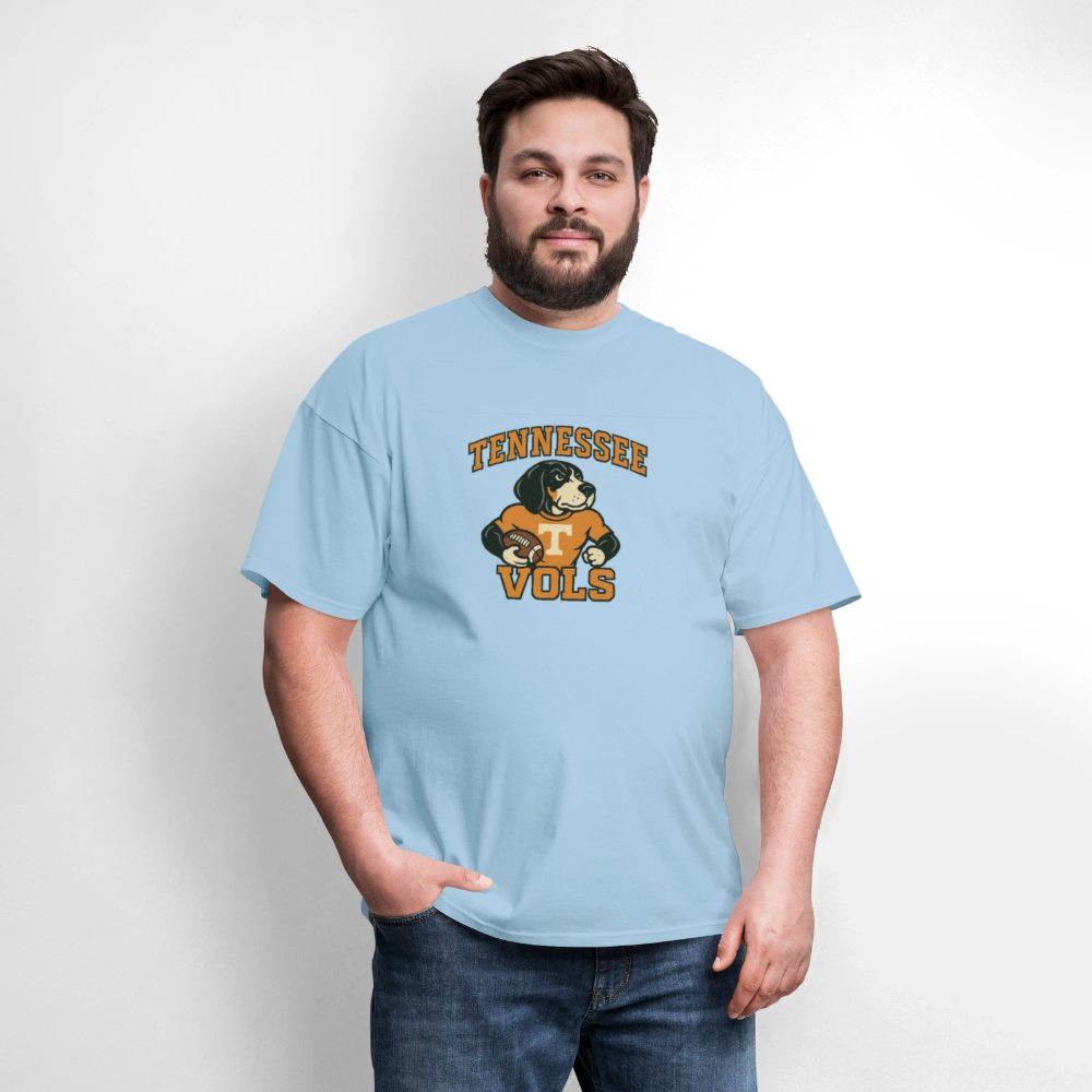 🧡🐾 “Tennessee Vols Football” Unisex T-Shirt Featuring Smokey the Dog 🏈🔥 Big Orange Game Day Vibes! 🍊 - powder blue