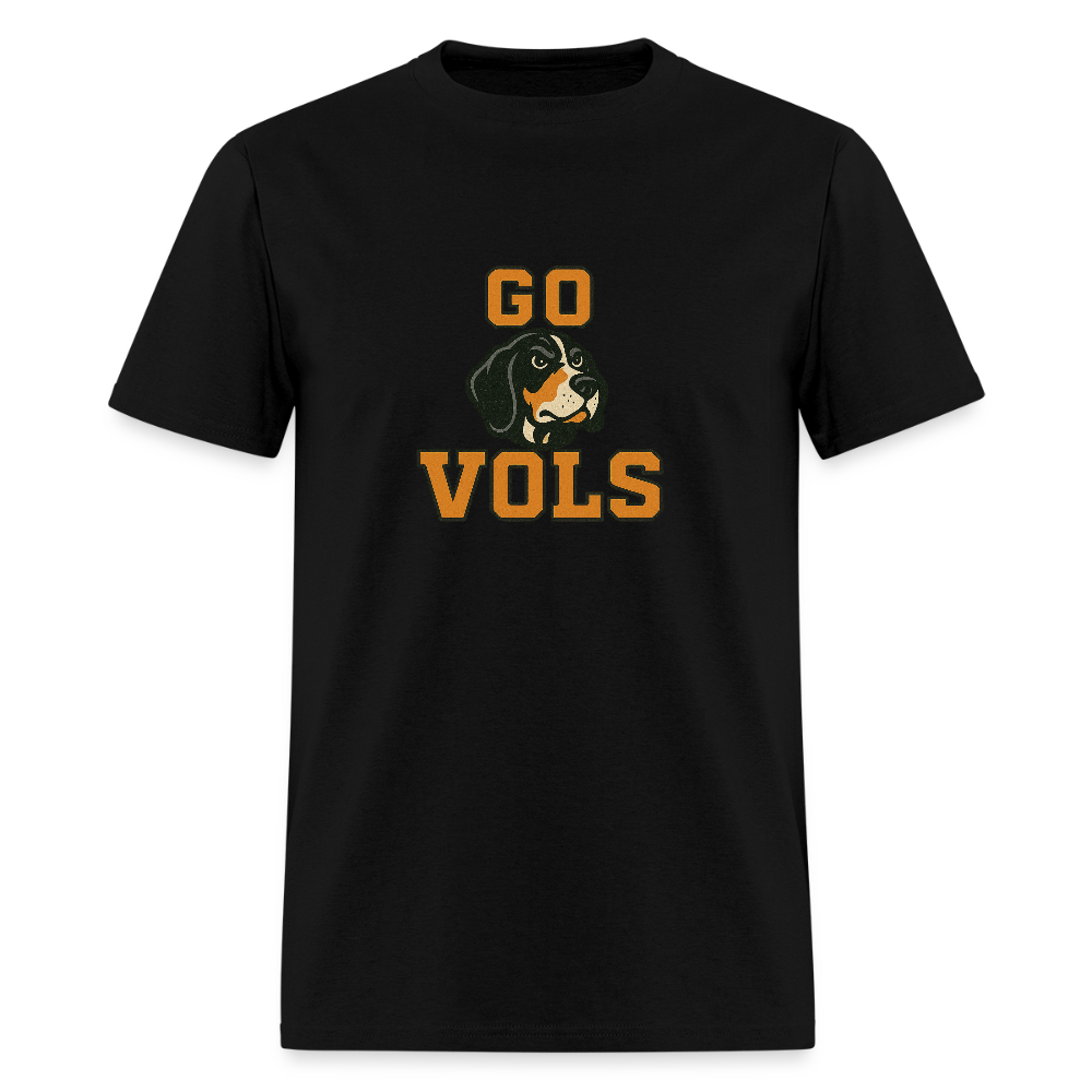 🧡🐾 “GO VOLS” Unisex T-Shirt Featuring Smokey the Dog 🐶🏈🔥 Big Orange Pride! 🍊 - black