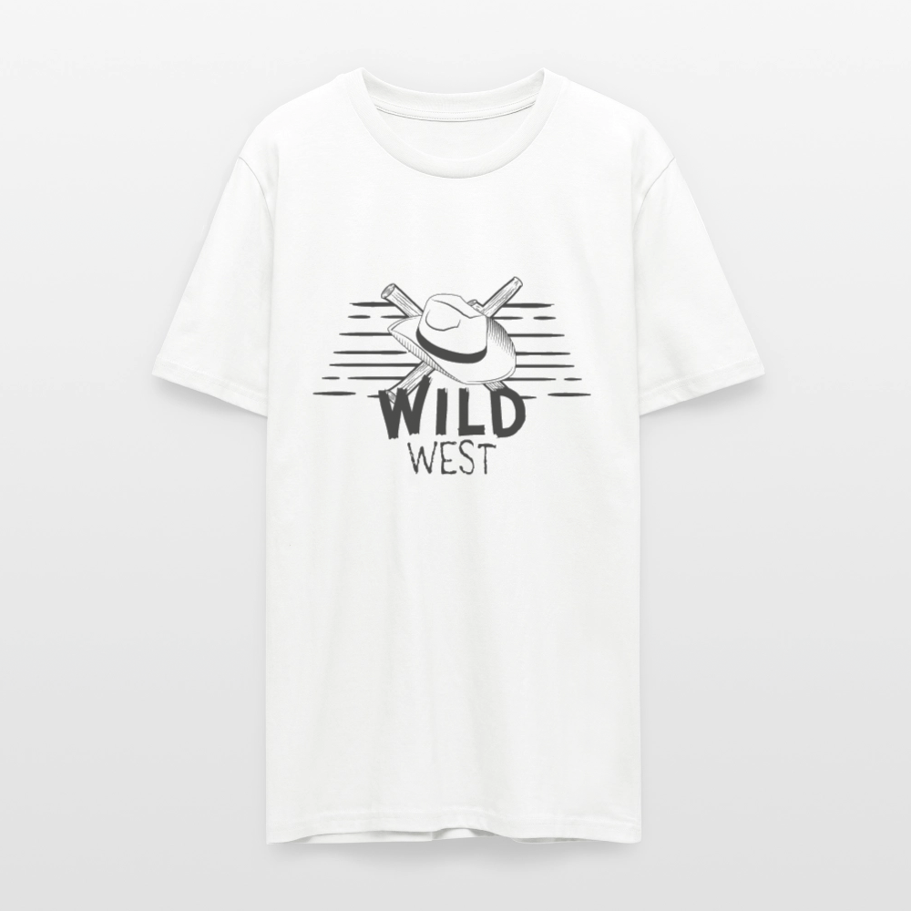 🤠🌵 Wild West Unisex Organic T-Shirt – Adventure Awaits! 🌿✨ - white