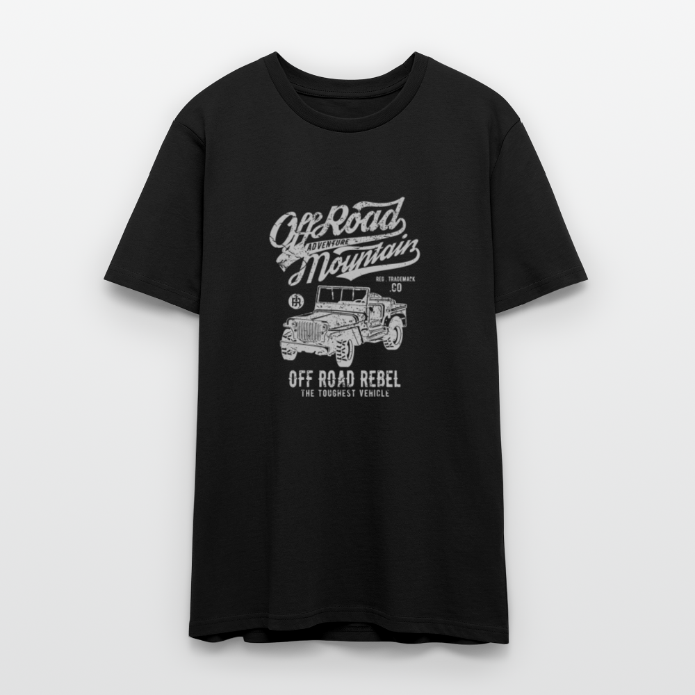 🏔️🚙 Off Road Mountain – Off Road Rebel Unisex Organic T-Shirt 🤠🌿 - black