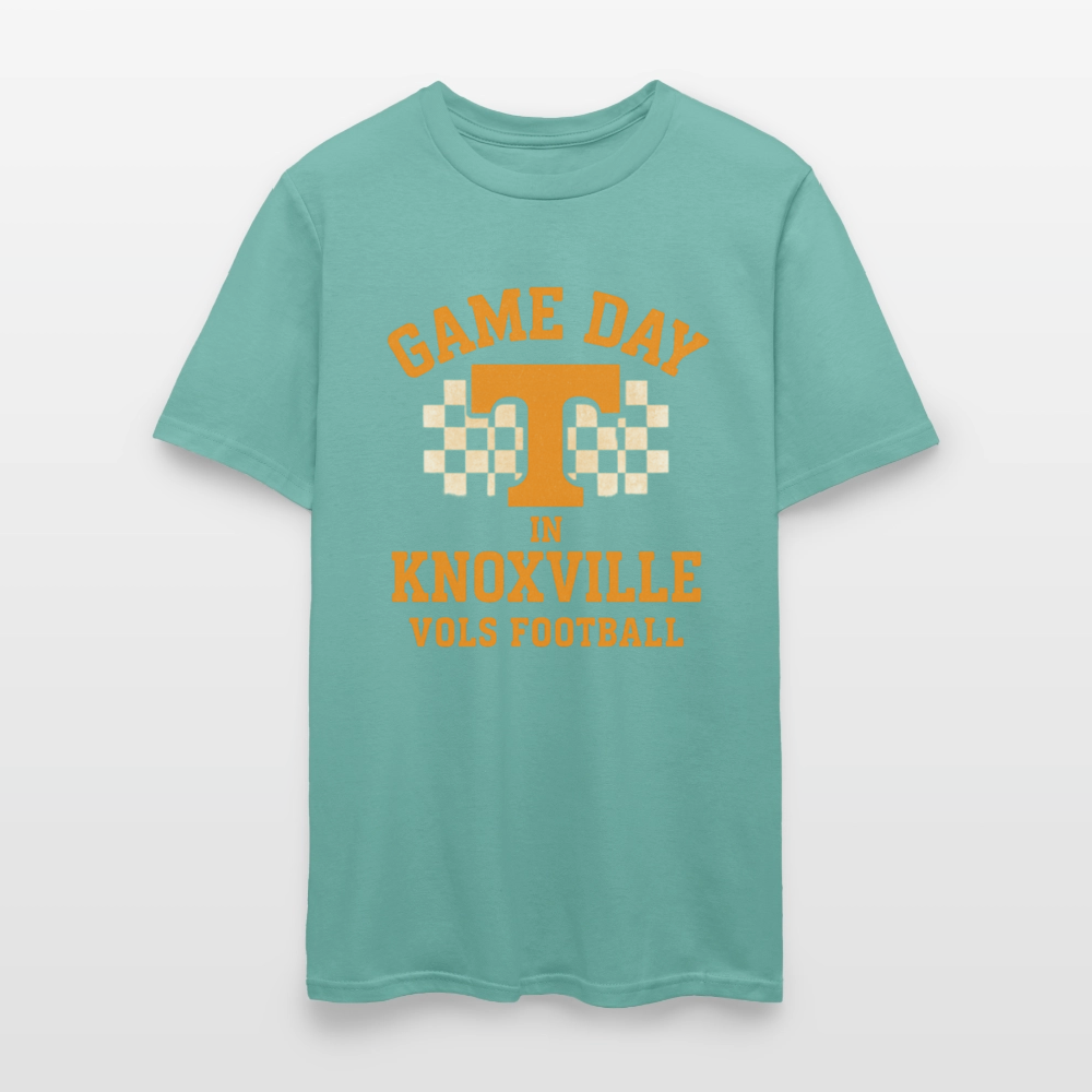 🏈🍊 “Game Day in Knoxville” Unisex T-Shirt 🤠🔥 Go Vols! Big Orange Energy! 🧡💪 - aquatic