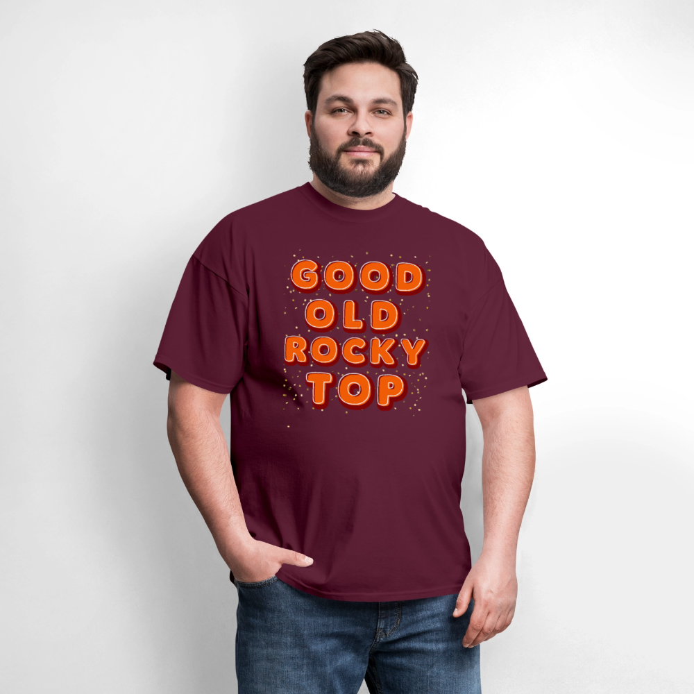 🍊🎶 “Good Ole Rocky Top” Unisex T-Shirt 🏈🧡 Sing It Loud, Vols Fans! 🤠🔥 - burgundy