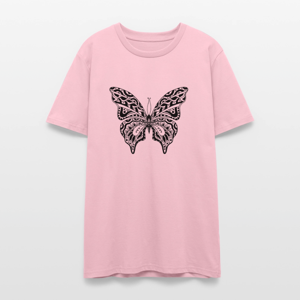 🦋✨ Spread Your Wings Unisex Organic T-Shirt – Butterfly Graphic Tee 🌿💖 - pale pink