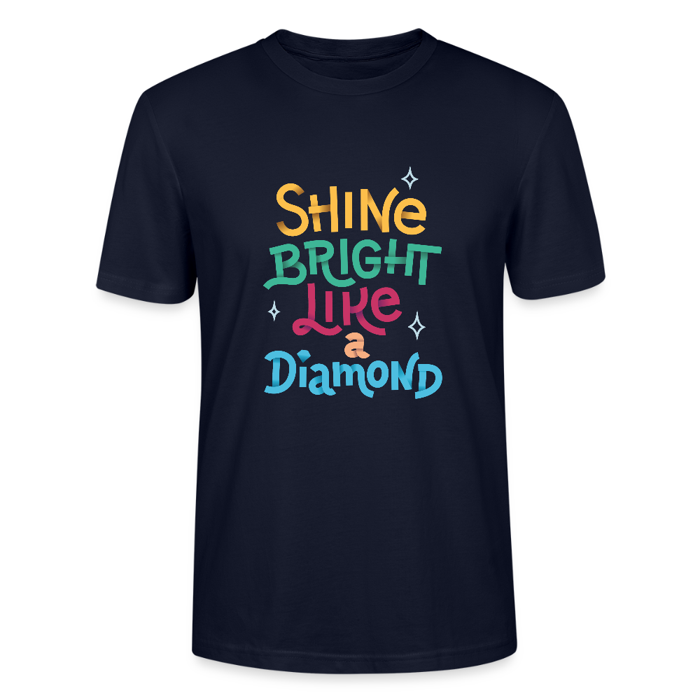 💎✨ Shine Bright Like A Diamond Unisex Organic T-Shirt – Sparkle with Confidence! 🌟👕 - french navy