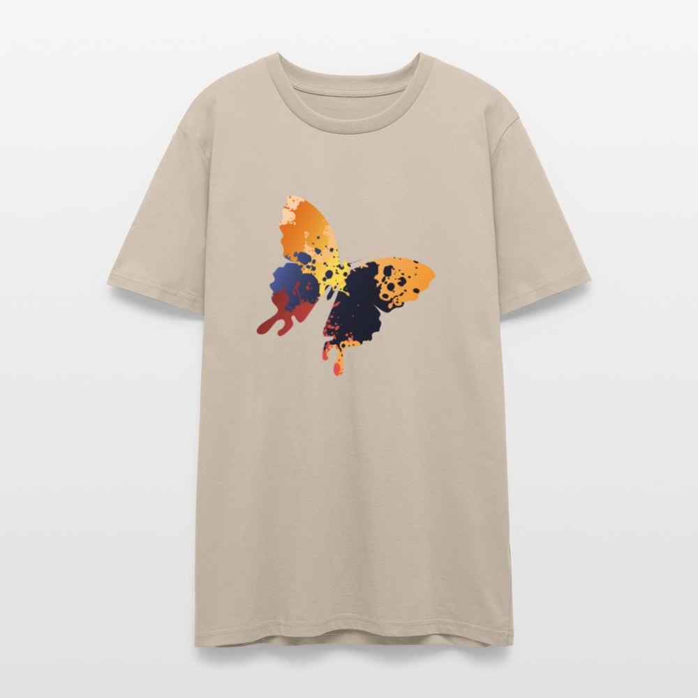 🦋🎨 Colorful & Free Unisex Organic T-Shirt – Painted Butterfly Graphic 🌿✨ - dust
