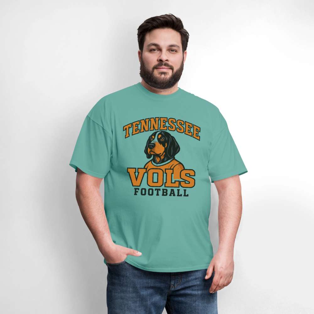 🧡🐾 “Tennessee Vols Football” Unisex T-Shirt with Smokey the Dog 🏈🔥 Big Orange Spirit! 🍊 - aquatic