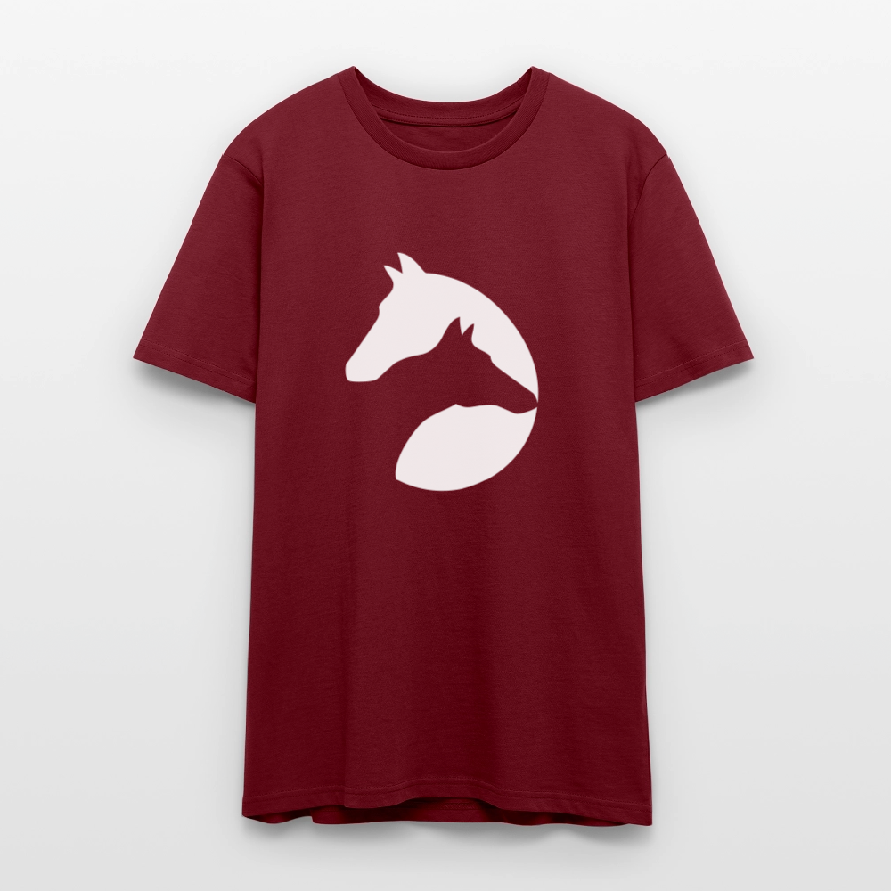 🐴✨ Majestic Spirit Unisex Organic T-Shirt – Horse Head Graphic Tee 🌿🤠 - burgundy