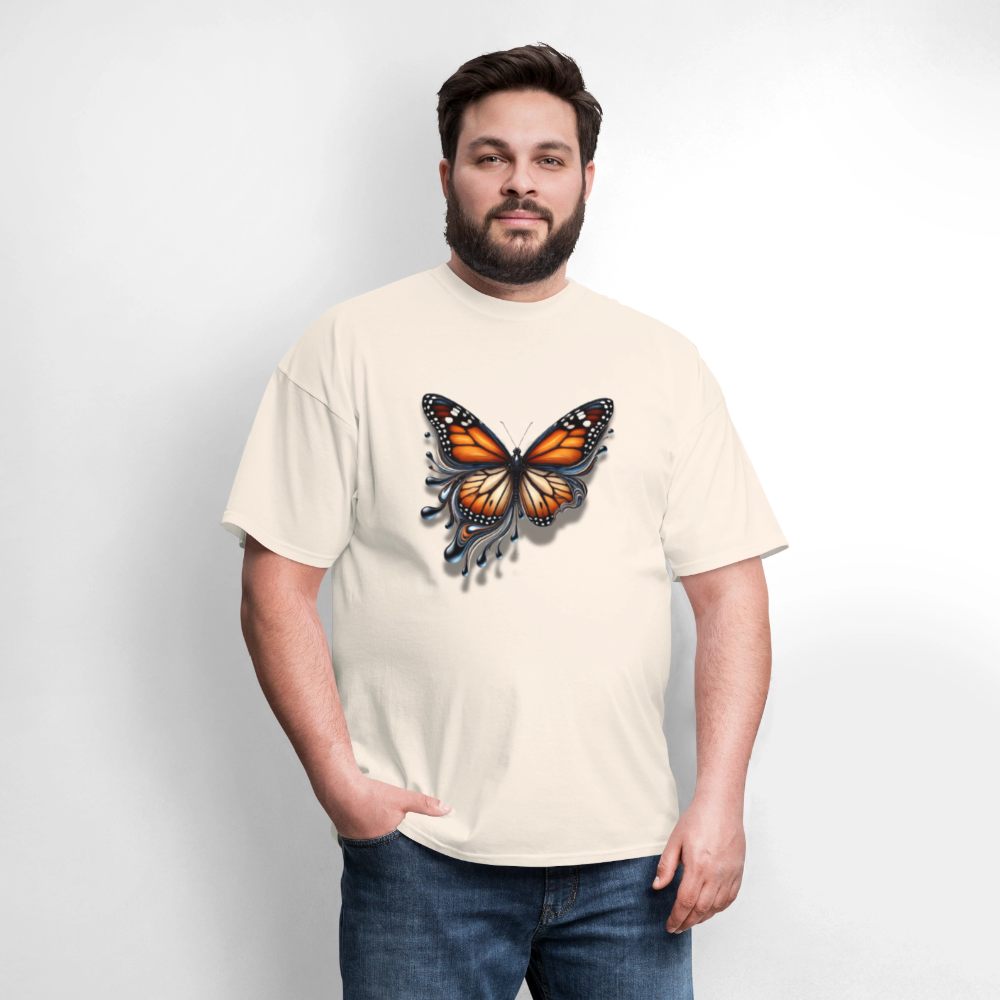 🦋🔥 “Melting Butterfly” Unisex T-Shirt ✨🌈 Bold • Artistic • Trendy 🎨💖 - natural