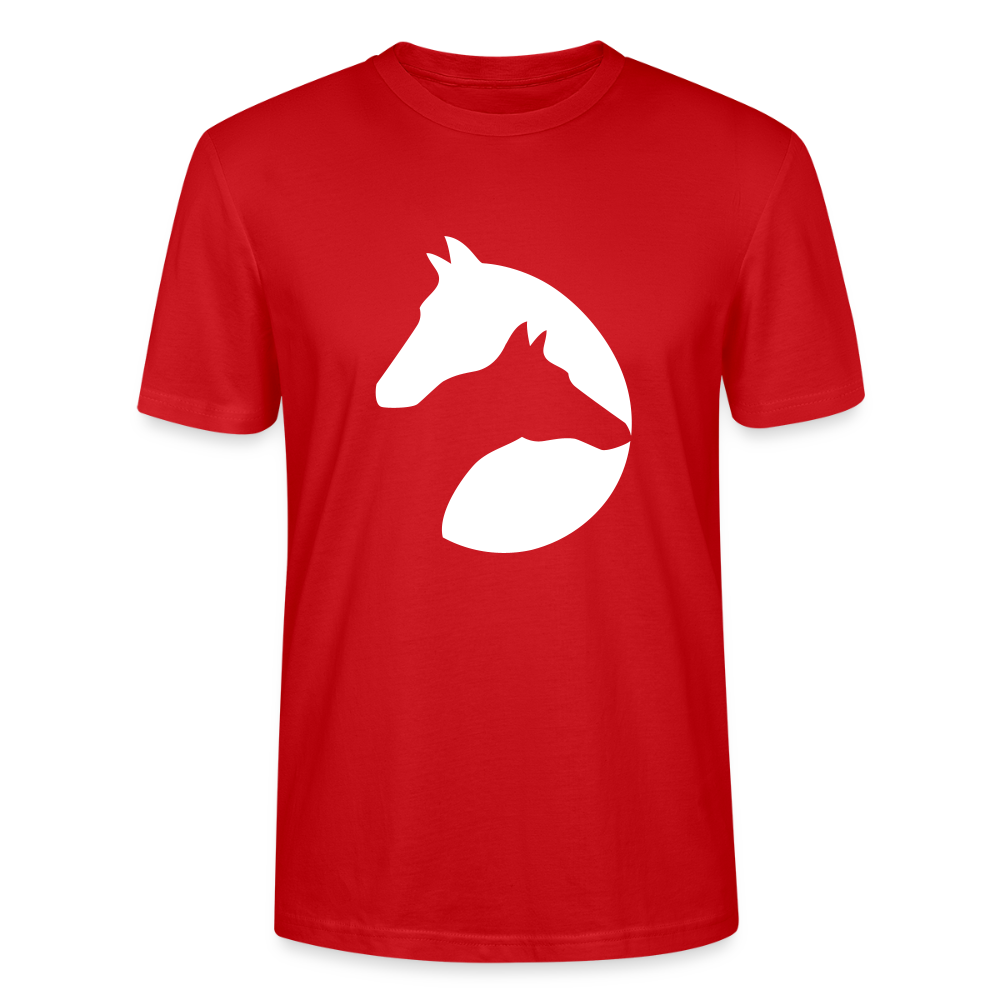 🐴✨ Majestic Spirit Unisex Organic T-Shirt – Horse Head Graphic Tee 🌿🤠 - red