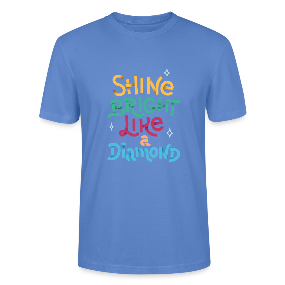 💎✨ Shine Bright Like A Diamond Unisex Organic T-Shirt – Sparkle with Confidence! 🌟👕 - bright blue