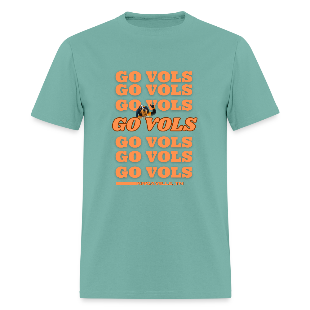 🧡🏈 Go Big Orange! Unisex “GO VOLS” T-Shirt 🤍🔥 - aquatic