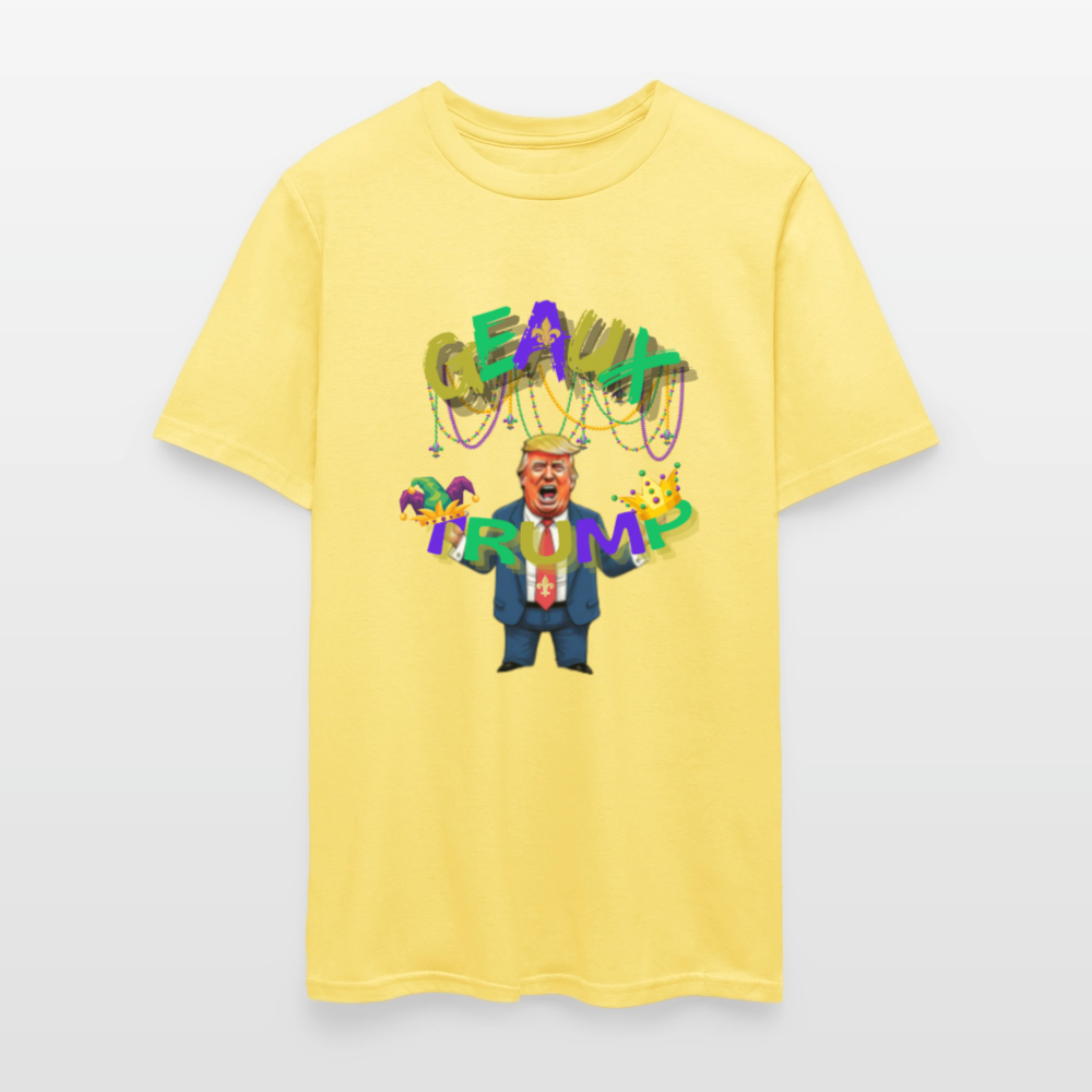 🇺🇸🔥 “Geaux Trump” Unisex T-Shirt 🧡💪 Bold • Patriotic • Statement Tee 🏛️✨ - cornsilk