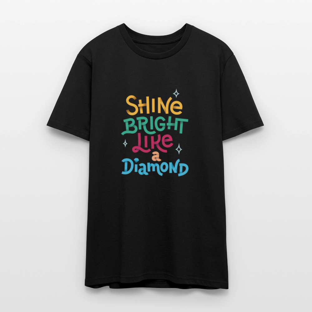 💎✨ Shine Bright Like A Diamond Unisex Organic T-Shirt – Sparkle with Confidence! 🌟👕 - black