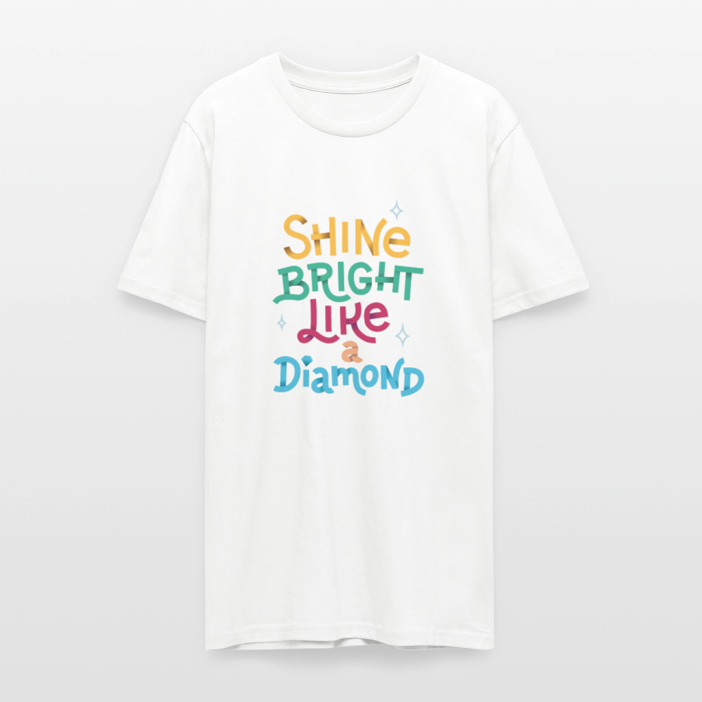 💎✨ Shine Bright Like A Diamond Unisex Organic T-Shirt – Sparkle with Confidence! 🌟👕 - white