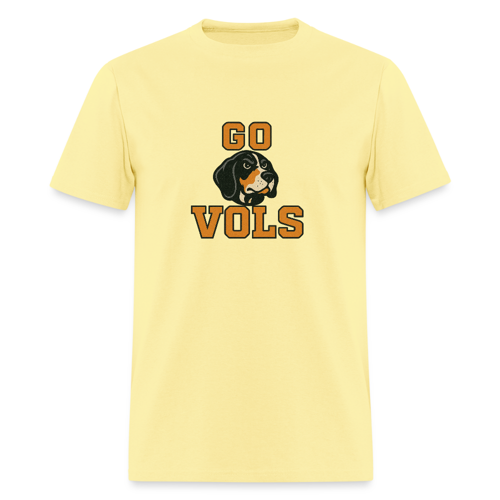 🧡🐾 “GO VOLS” Unisex T-Shirt Featuring Smokey the Dog 🐶🏈🔥 Big Orange Pride! 🍊 - cornsilk