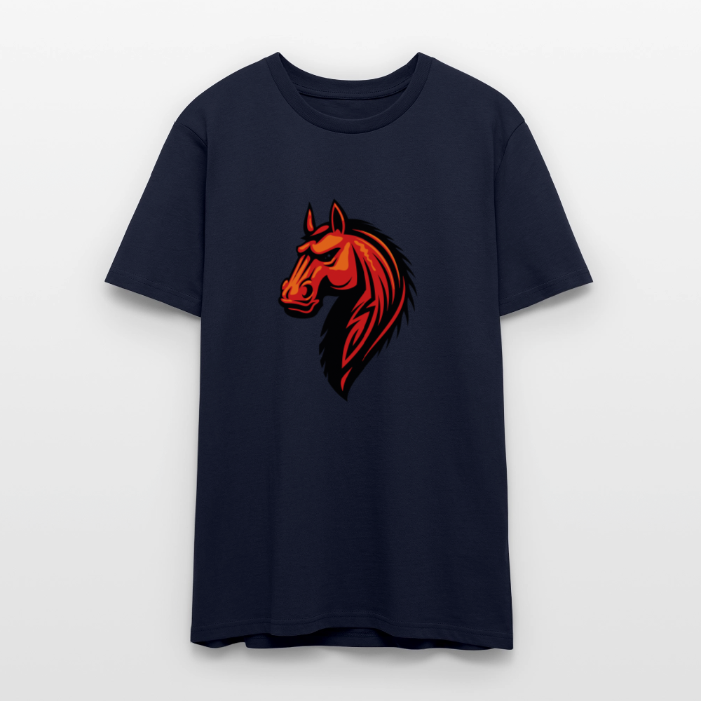 🐴💫 Wild Spirit Unisex Organic T-Shirt – Ride Free, Live Bold! 🌾🌞 - french navy