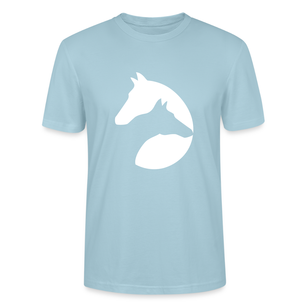 🐴✨ Majestic Spirit Unisex Organic T-Shirt – Horse Head Graphic Tee 🌿🤠 - sky blue