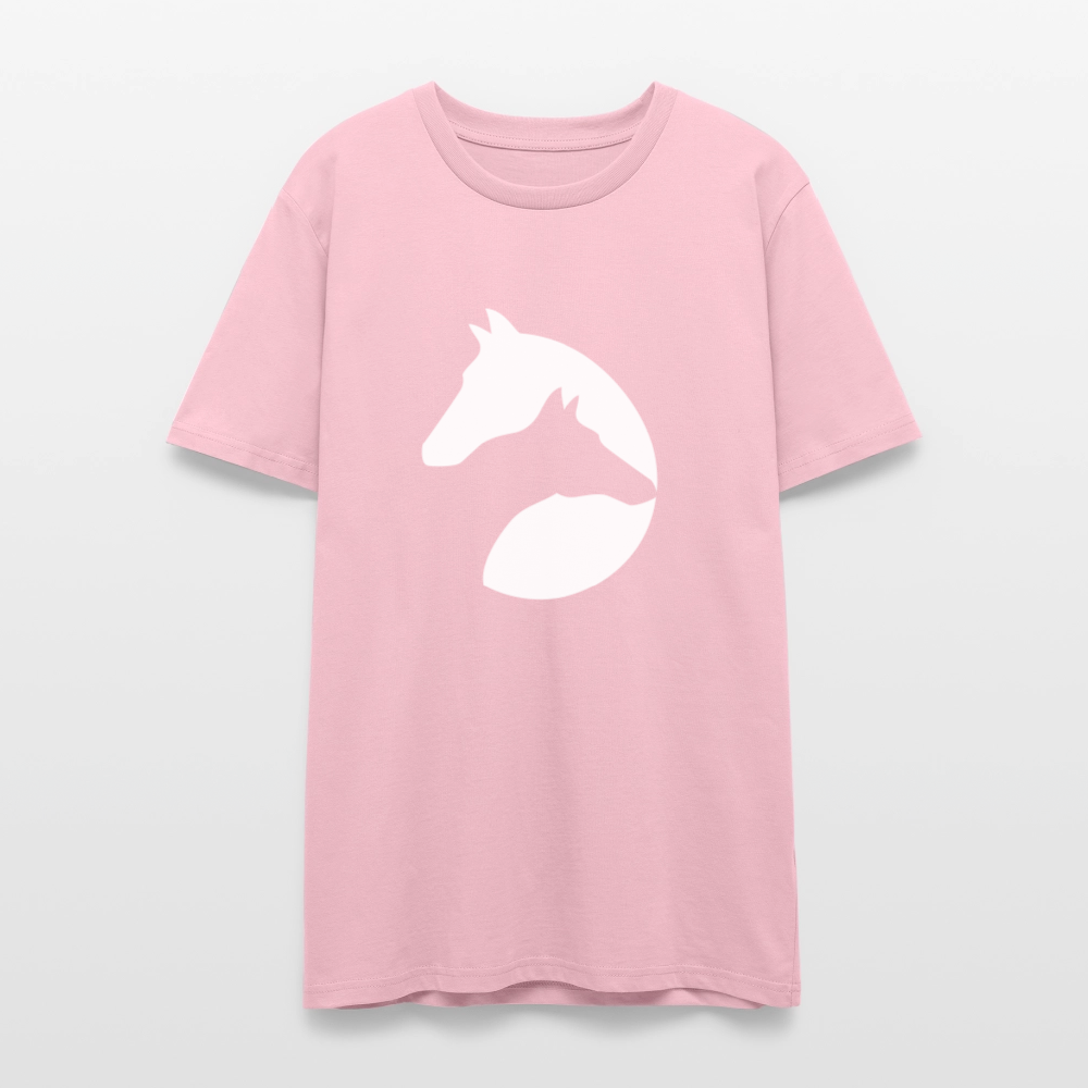 🐴✨ Majestic Spirit Unisex Organic T-Shirt – Horse Head Graphic Tee 🌿🤠 - pale pink