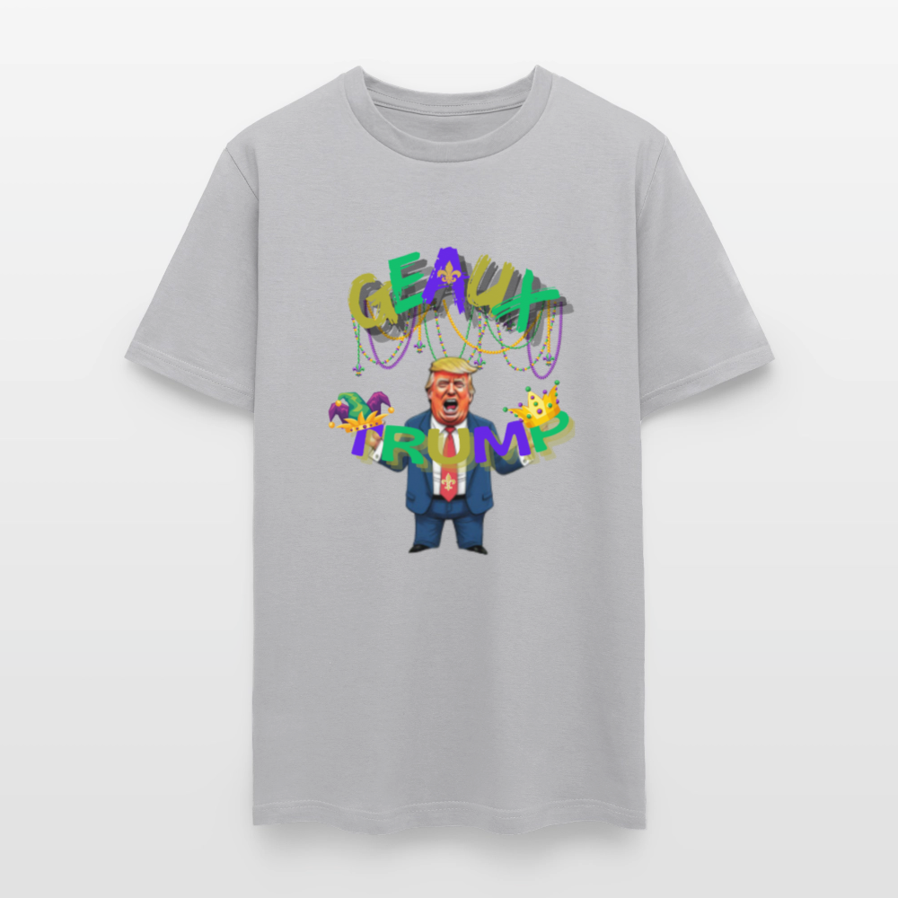 🇺🇸🔥 “Geaux Trump” Unisex T-Shirt 🧡💪 Bold • Patriotic • Statement Tee 🏛️✨ - gravel 