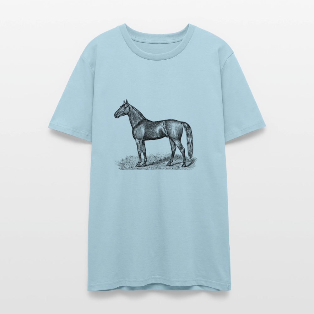 🐴✨ Wild Spirit Unisex Organic T-Shirt – Ride Free in Style! 🌿👕 - sky blue