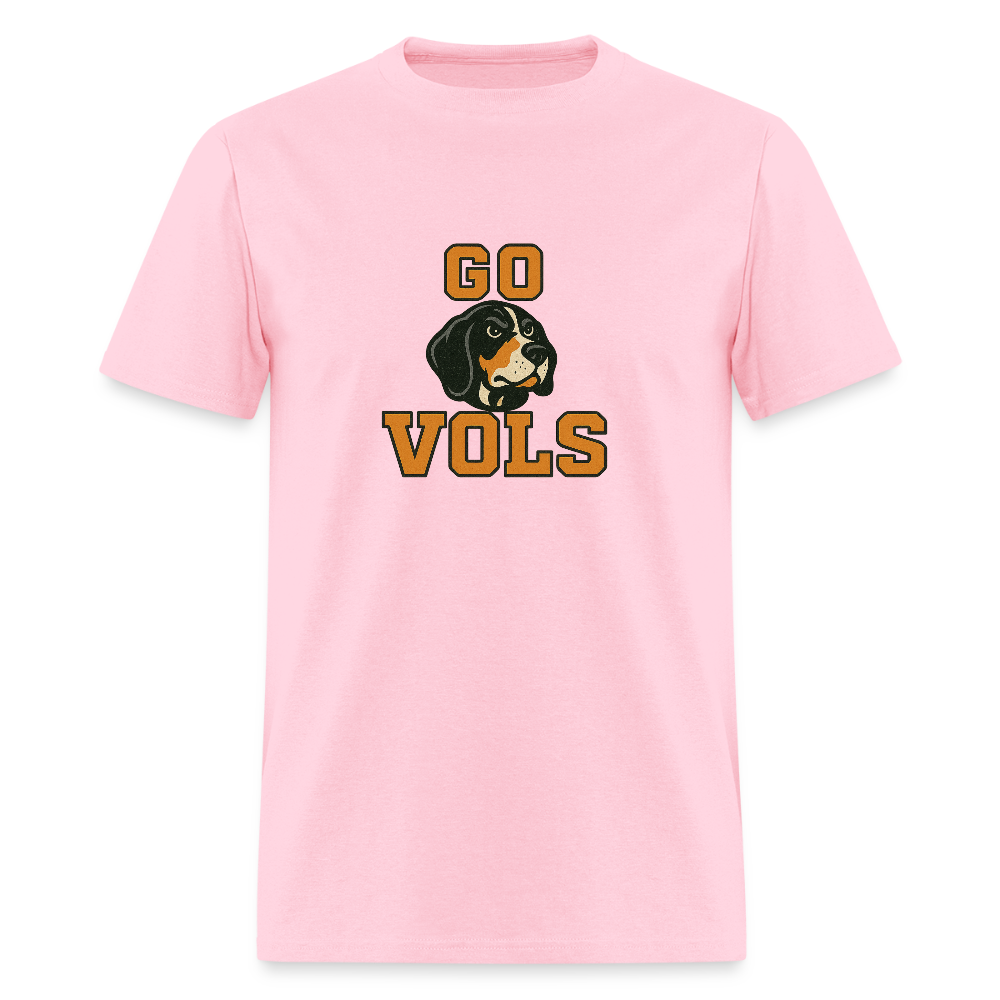 🧡🐾 “GO VOLS” Unisex T-Shirt Featuring Smokey the Dog 🐶🏈🔥 Big Orange Pride! 🍊 - pink