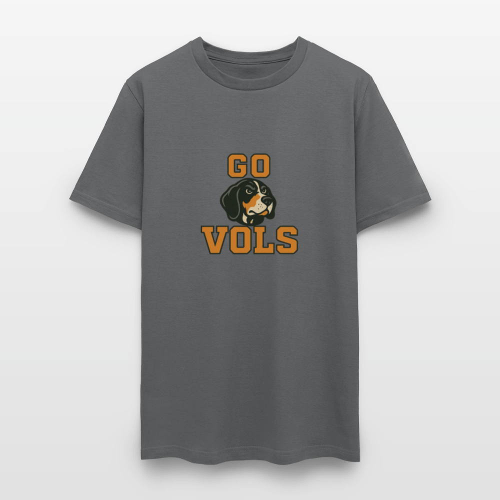 🧡🐾 “GO VOLS” Unisex T-Shirt Featuring Smokey the Dog 🐶🏈🔥 Big Orange Pride! 🍊 - charcoal