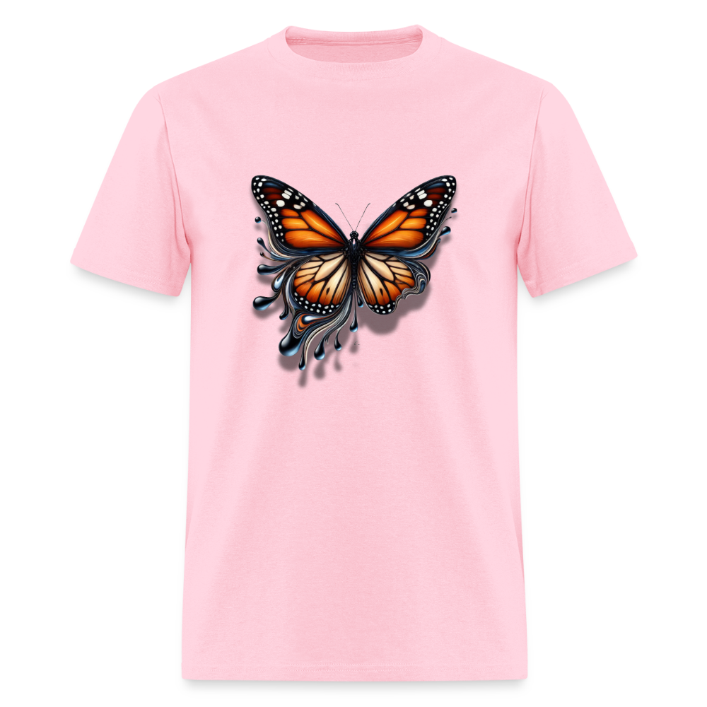 🦋🔥 “Melting Butterfly” Unisex T-Shirt ✨🌈 Bold • Artistic • Trendy 🎨💖 - pink