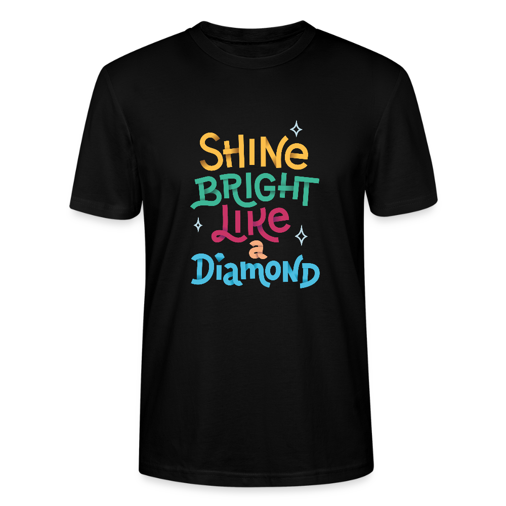 💎✨ Shine Bright Like A Diamond Unisex Organic T-Shirt – Sparkle with Confidence! 🌟👕 - black