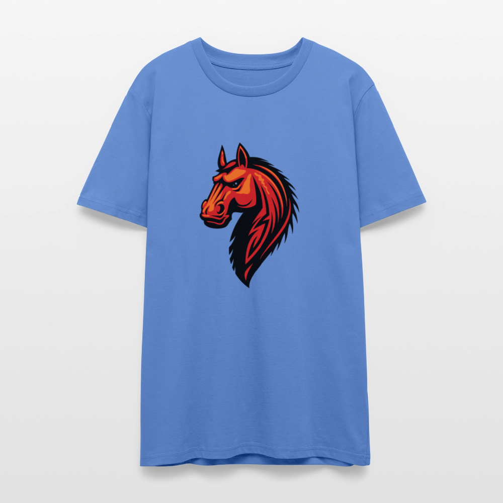 🐴💫 Wild Spirit Unisex Organic T-Shirt – Ride Free, Live Bold! 🌾🌞 - bright blue
