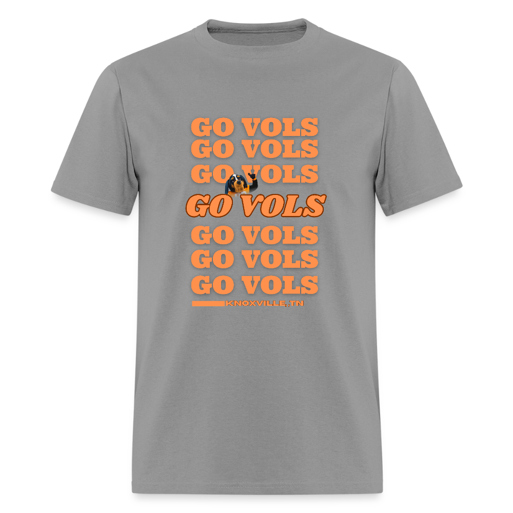 🧡🏈 Go Big Orange! Unisex “GO VOLS” T-Shirt 🤍🔥 - gravel 