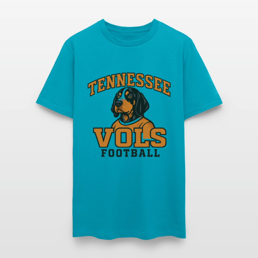 🧡🐾 “Tennessee Vols Football” Unisex T-Shirt with Smokey the Dog 🏈🔥 Big Orange Spirit! 🍊 - turquoise