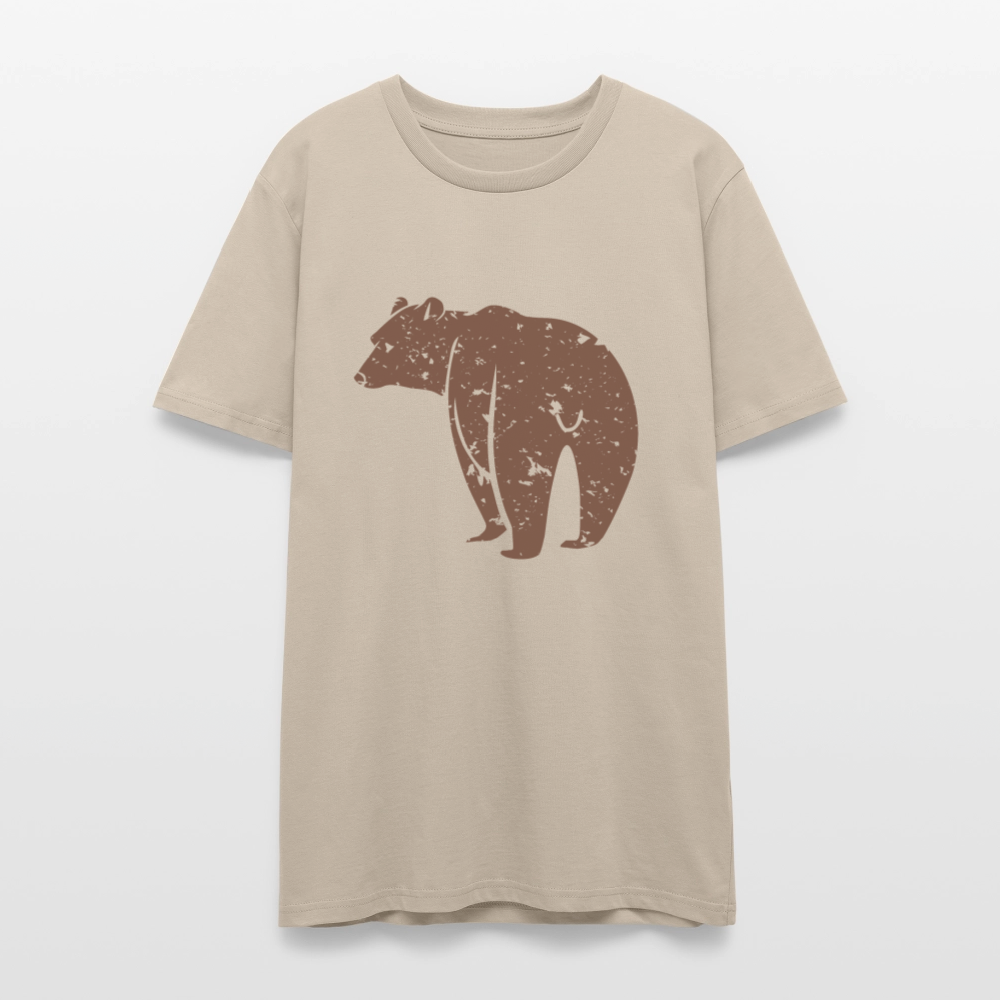 🐻✨ Bold & Wild Unisex Organic T-Shirt – Bear Graphic Tee 🌿💪 - dust