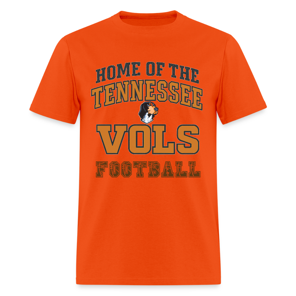 🧡🏈 “Home of the Tennessee Vols Football” Unisex T-Shirt 🍊🔥 Big Orange Spirit! 🤠💪 - orange