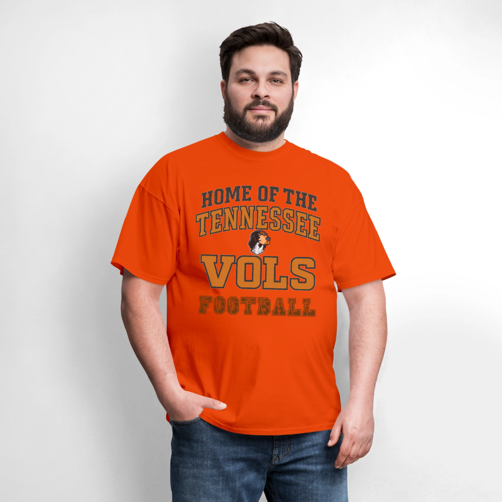 🧡🏈 “Home of the Tennessee Vols Football” Unisex T-Shirt 🍊🔥 Big Orange Spirit! 🤠💪 - orange