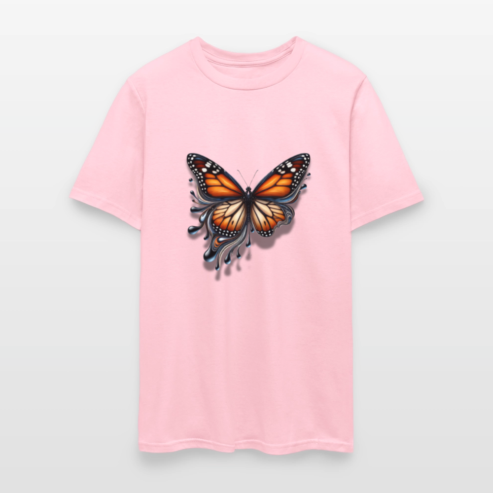 🦋🔥 “Melting Butterfly” Unisex T-Shirt ✨🌈 Bold • Artistic • Trendy 🎨💖 - pink