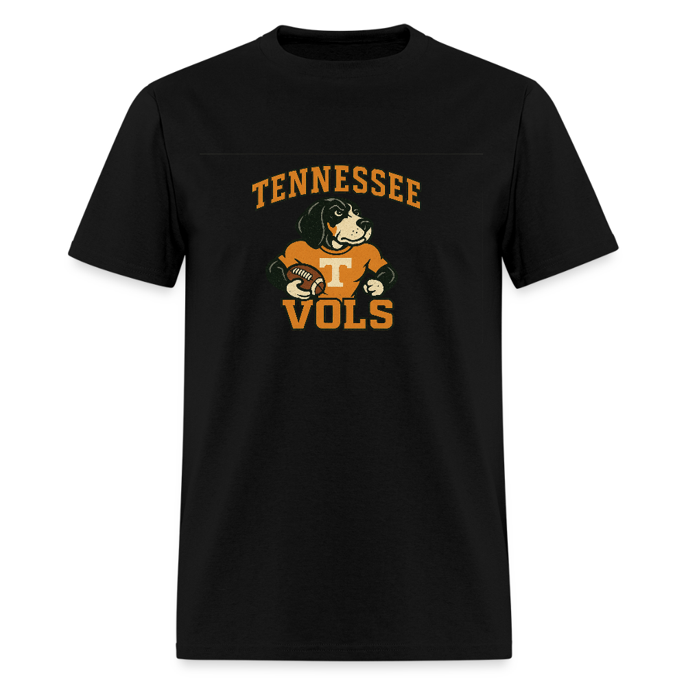 🧡🐾 “Tennessee Vols Football” Unisex T-Shirt Featuring Smokey the Dog 🏈🔥 Big Orange Game Day Vibes! 🍊 - black
