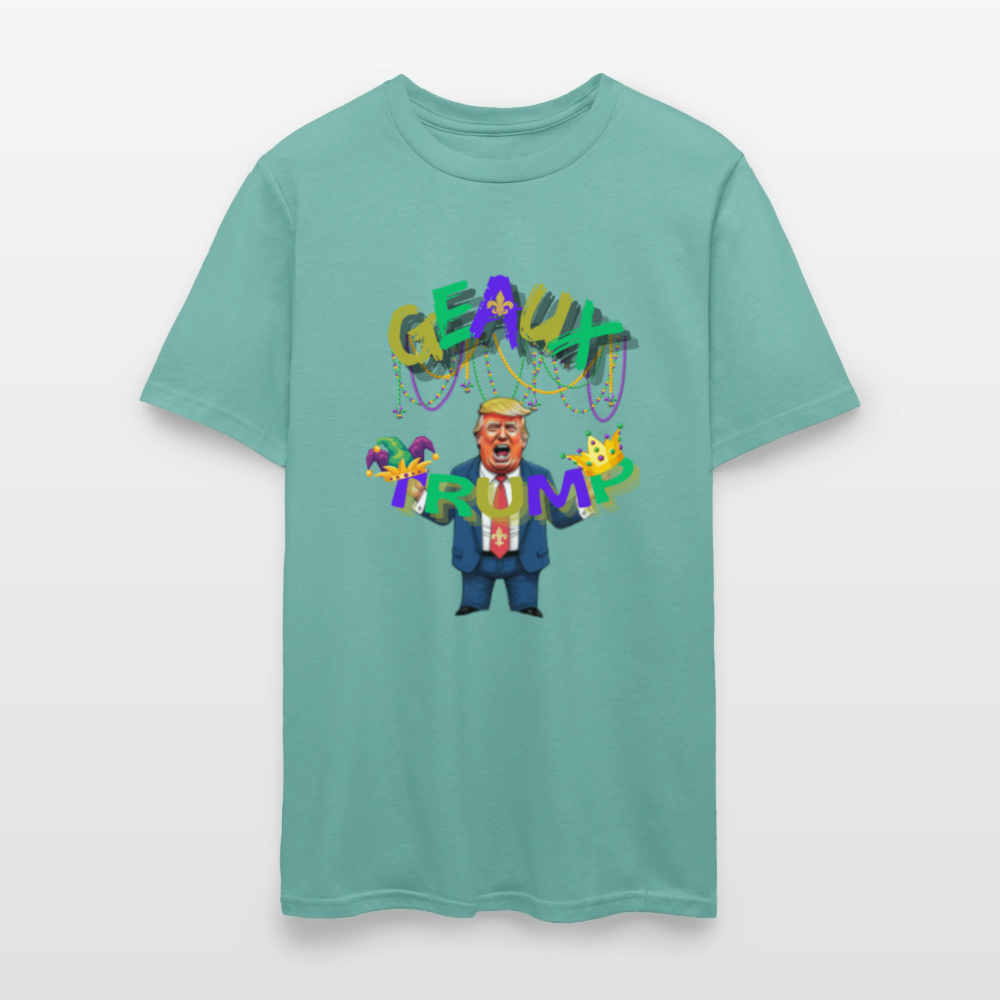 🇺🇸🔥 “Geaux Trump” Unisex T-Shirt 🧡💪 Bold • Patriotic • Statement Tee 🏛️✨ - aquatic