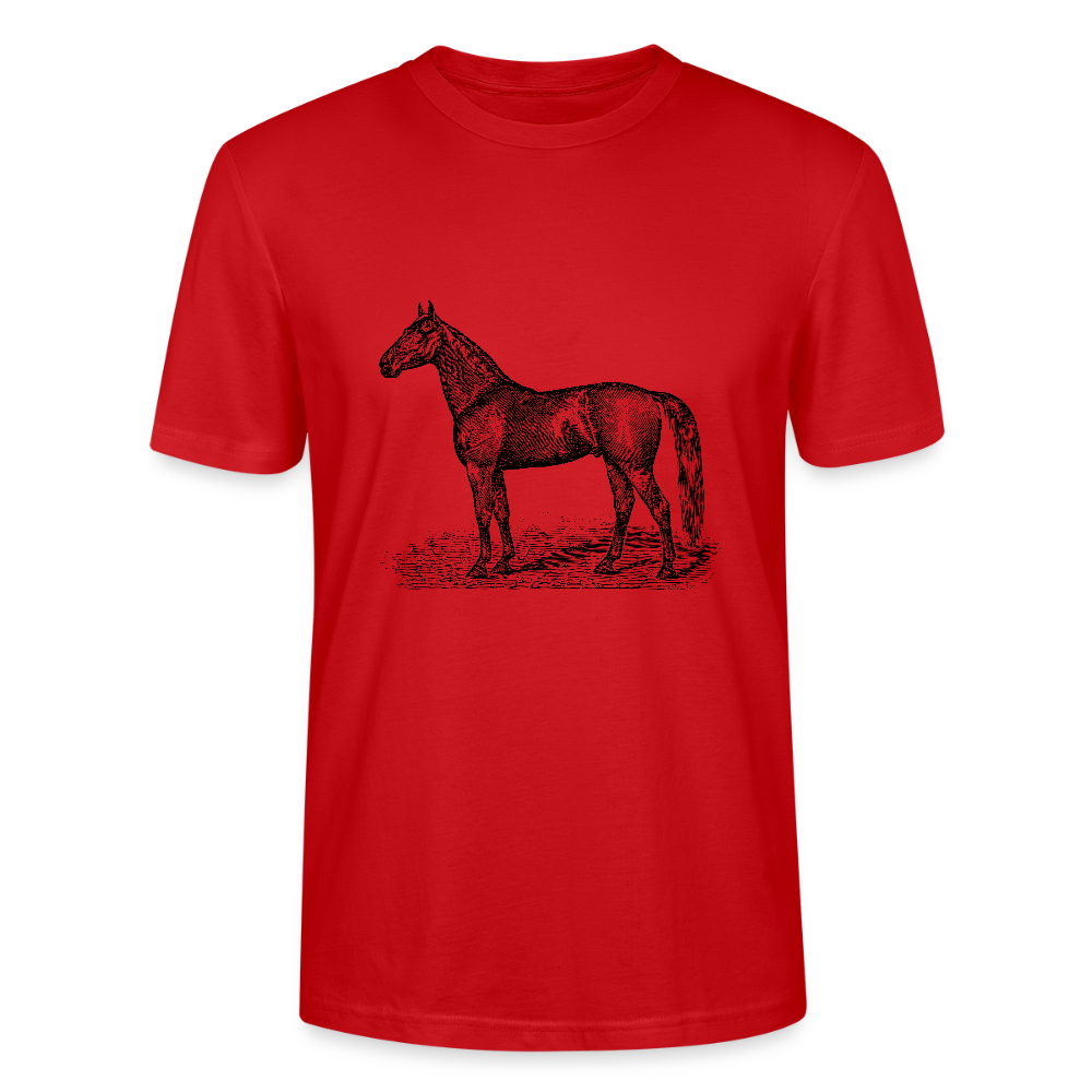 🐴✨ Wild Spirit Unisex Organic T-Shirt – Ride Free in Style! 🌿👕 - red