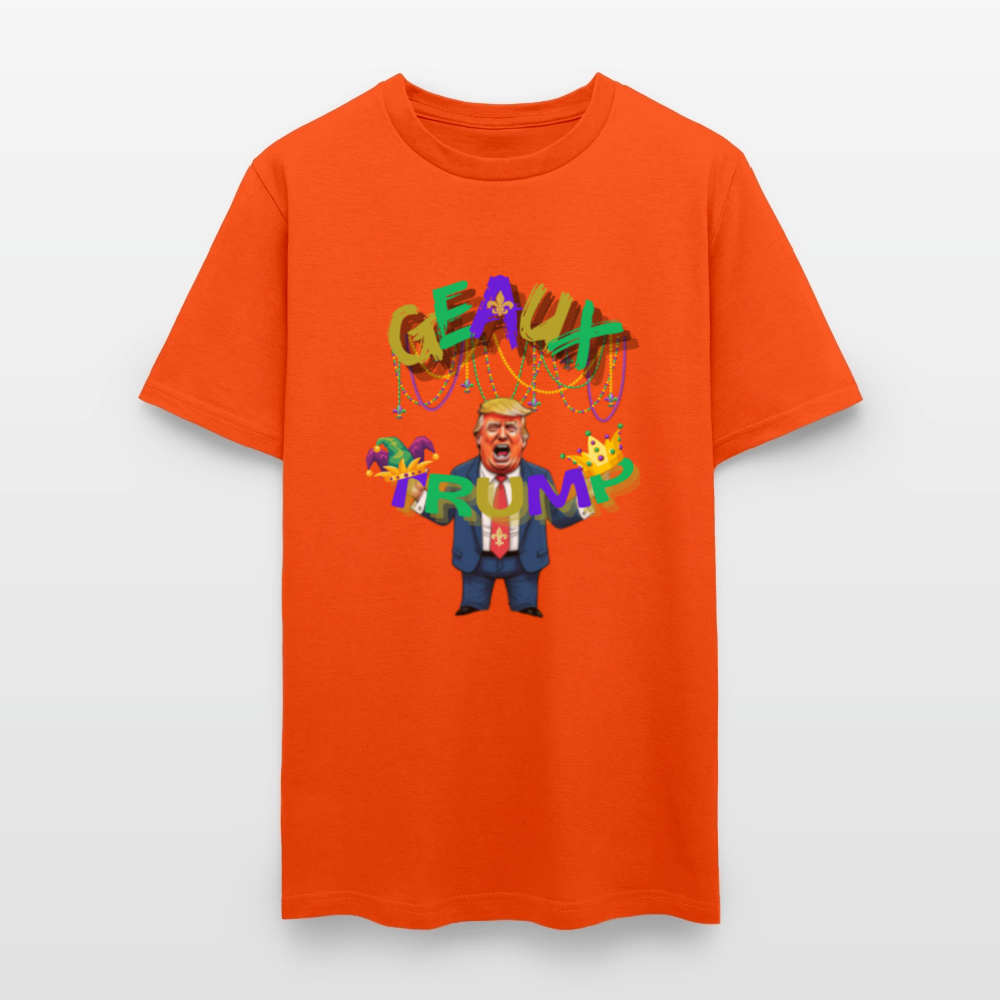 🇺🇸🔥 “Geaux Trump” Unisex T-Shirt 🧡💪 Bold • Patriotic • Statement Tee 🏛️✨ - orange