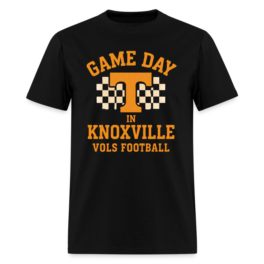 🏈🍊 “Game Day in Knoxville” Unisex T-Shirt 🤠🔥 Go Vols! Big Orange Energy! 🧡💪 - black