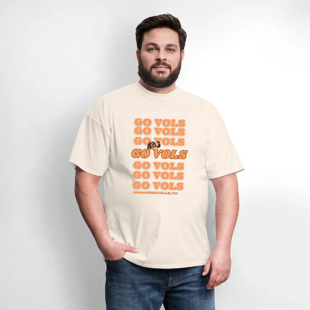 🧡🏈 Go Big Orange! Unisex “GO VOLS” T-Shirt 🤍🔥 - natural