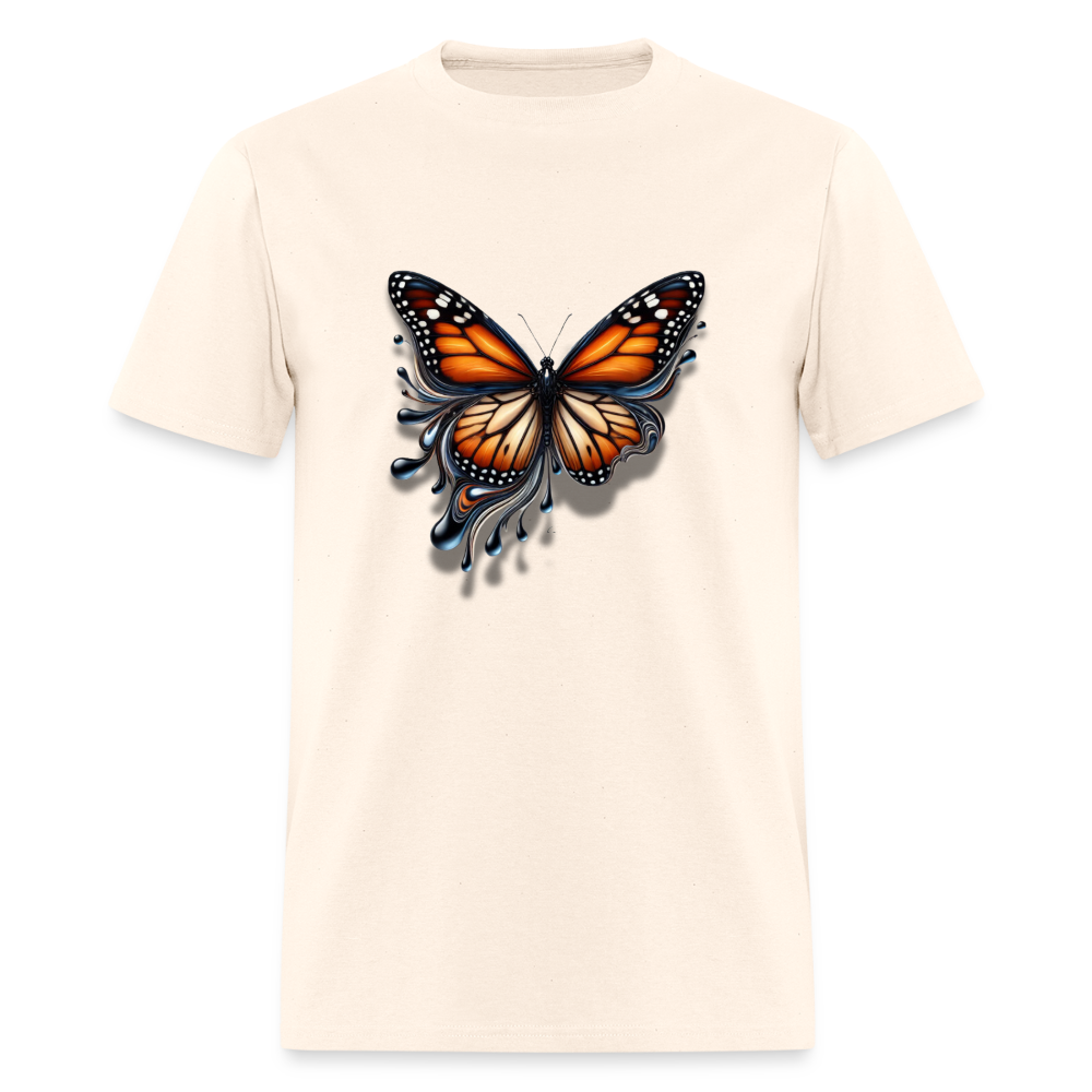 🦋🔥 “Melting Butterfly” Unisex T-Shirt ✨🌈 Bold • Artistic • Trendy 🎨💖 - natural