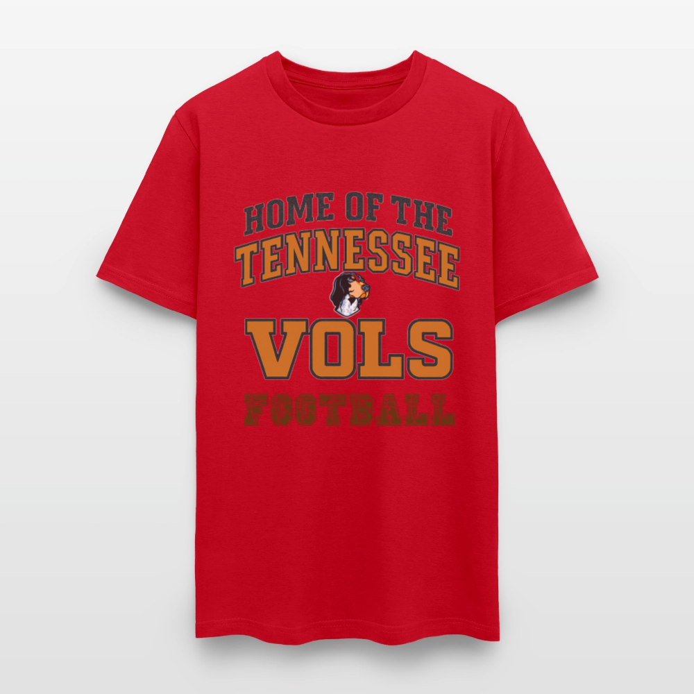 🧡🏈 “Home of the Tennessee Vols Football” Unisex T-Shirt 🍊🔥 Big Orange Spirit! 🤠💪 - red