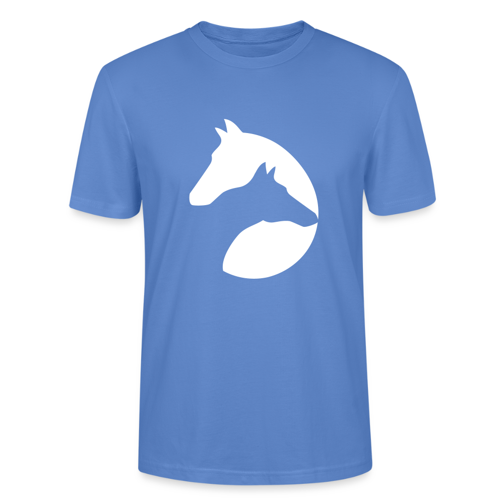 🐴✨ Majestic Spirit Unisex Organic T-Shirt – Horse Head Graphic Tee 🌿🤠 - bright blue