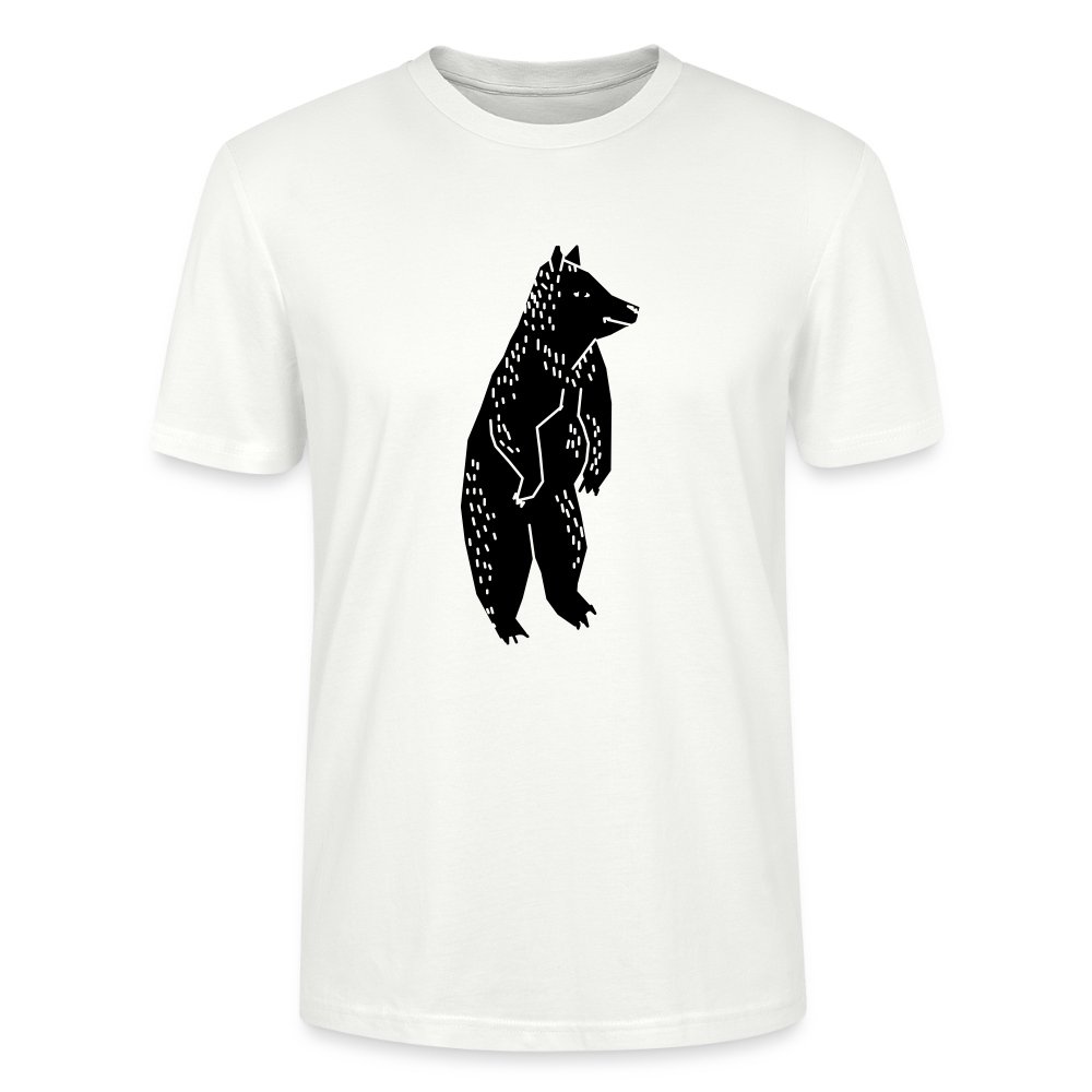 🐻💪 Majestic Bear Unisex Organic T-Shirt – Stand Tall Graphic Tee 🌿✨ - white