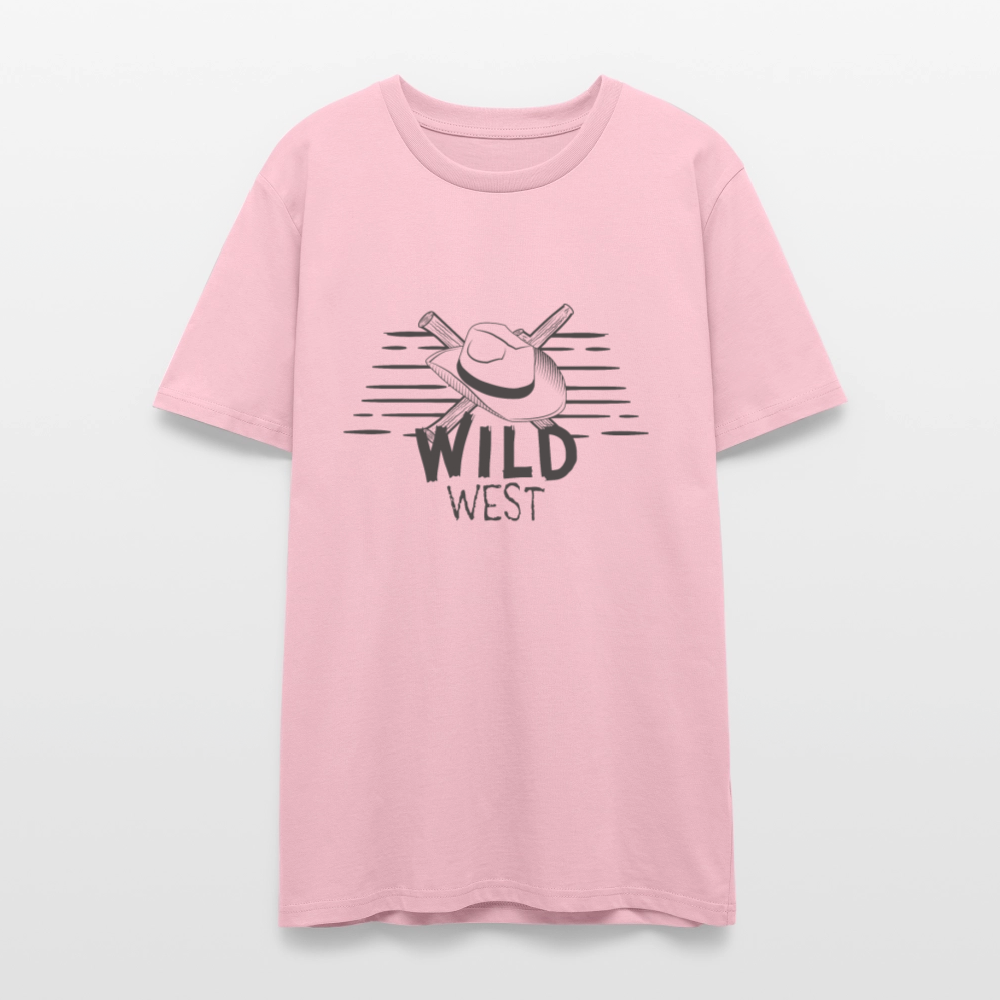 🤠🌵 Wild West Unisex Organic T-Shirt – Adventure Awaits! 🌿✨ - pale pink