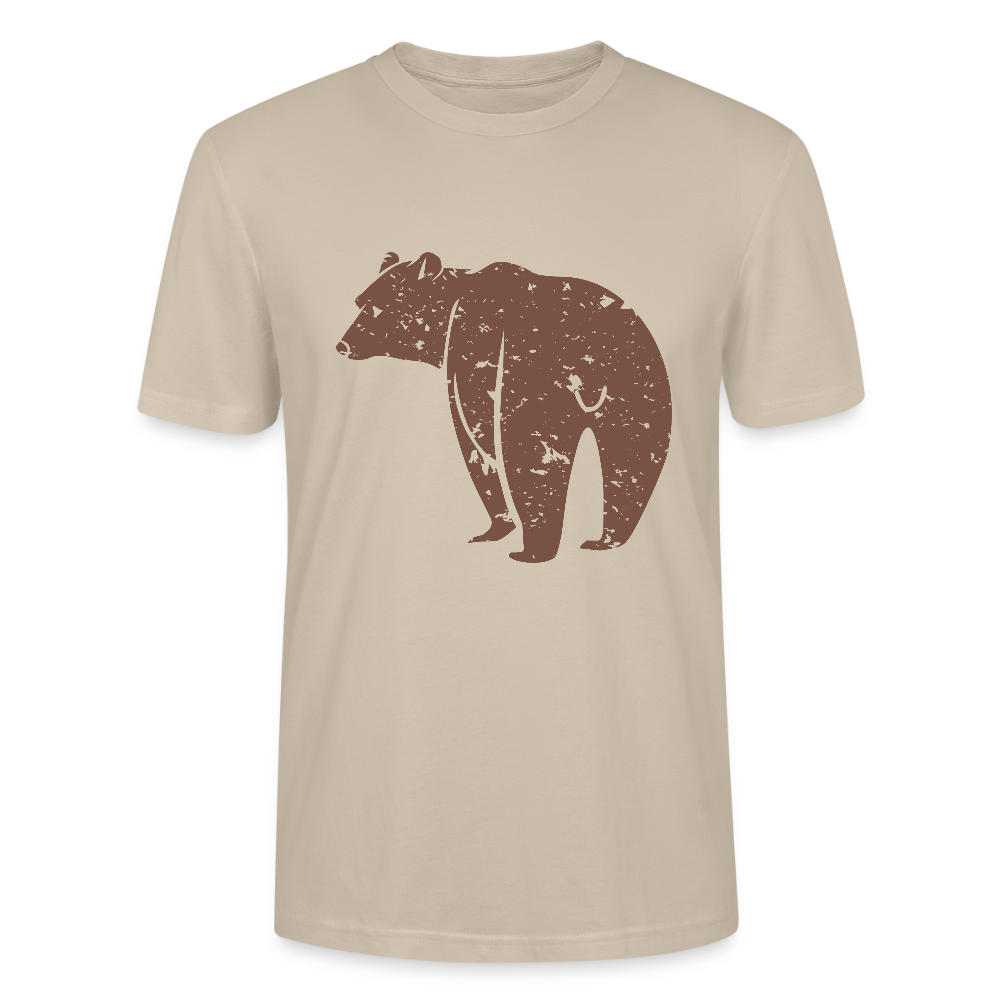 🐻✨ Bold & Wild Unisex Organic T-Shirt – Bear Graphic Tee 🌿💪 - dust